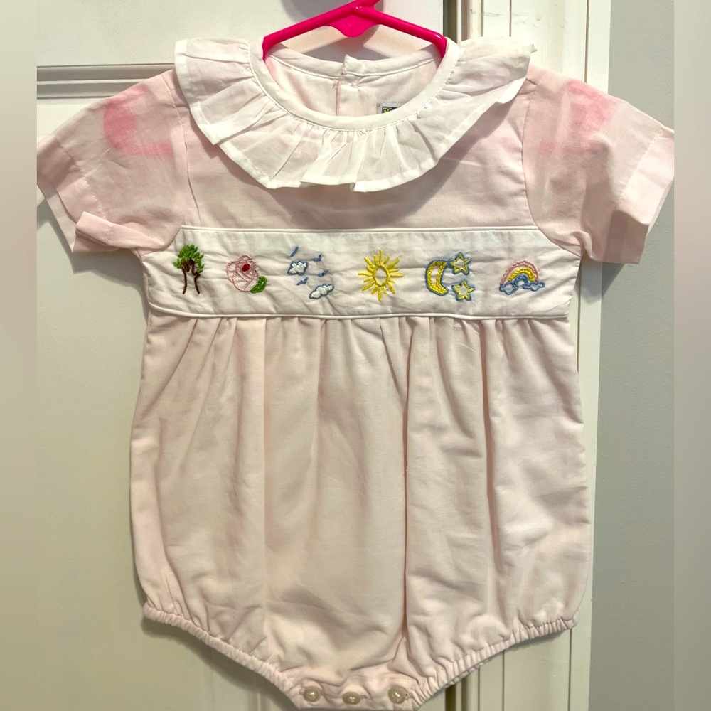 Christian Elizabeth size 12mth smocked bubble
